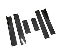 Estensioni per gonna laterale auto, 2 m, universale, diffusore in fibra di carbonio, adatto per VW Golf MK5 MK6 MK7 CC Ford Mustang Focus RS ST Premium ABS durevole leggero aggressivo look da corsa