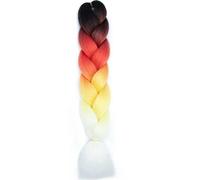 Estensioni per trecce jumbo da 24 pollici, trecce sintetiche, capelli afro ombre, colore dei capelli per bambini, treccia D1-24 pollici