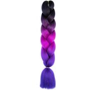 Estensioni per trecce jumbo da 24 pollici, trecce sintetiche, capelli afro ombre, colore dei capelli per bambini, treccia-C10-24 pollici