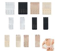 Estensioni reggiseno 12 pezzi 2 taglie 4 colori per donne incinte e ragazze in crescita, prolunghe elastiche regolabili per reggiseno 2x3 e 4x3 ganci comode per uso quotidiano