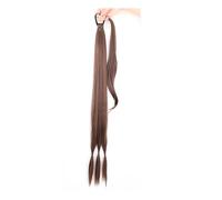 Estensioni Sintetiche Della Coda Di Cavallo Intrecciate Lunghe Per Le Donne Coda Di Cavallo Marrone Nero Da 34 Pollici Con Anello Per Capelli 2-30 85CM