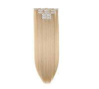 Estensioni sintetiche for acconciature lunghe e lisce, bionde, nere, resistenti al calore for le donne(27M613)