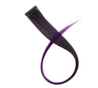 Estensioni sintetiche per capelli con clip Ombre Posticci ricci dritti 20 '' Arcobaleno con riflessi Posticci-13-20 pollici-1 PC