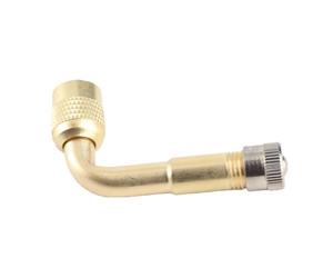 Estensioni valvola pneumatico auto, adattatore per Estensione Valvola, estensione per valvola pneumatica a 90 gradi, prolunga per valvola pneumatica in ottone, per auto, camion, moto, scooter