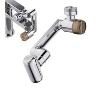Estensore aeratore per rubinetto, in rame, 12,3 x 7,3 x 5,5 cm, estensore girevole per rubinetto, adattatore per rubinetto multifunzione, per lavello e cucina, bagno, appartamento