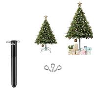 Estensore artificiale per albero di Natale da 37,6 cm, adatto per pali da 1,3-3,2 cm, robusto supporto per albero di Natale con 3 viti di fissaggio, supporto per albero di Natale per decorazioni più