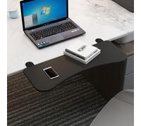 Estensore da scrivania ergonomico pieghevole con morsetto, vassoio per tastiera e bracci regolabili per un maggiore comfort e spazio di lavoro aggiuntivo, perfetto per l'installazione di casa e