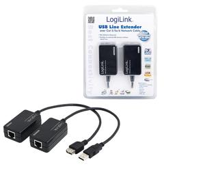 Estensore di linea LogiLink USB tramite scheda CAT5/6 e adattatore di interfaccia - Nouvo