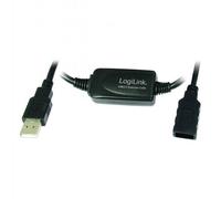LOGILINK UA0145 - Cavo USB 2.0, connettore A a presa A, amplificatore, 15 m