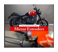Estensore Di Specchio Nero Compatibile Con Royal Enfield Hunter 350