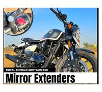 Estensore Di Specchio Nero Compatibile Con Royal Enfield Shotgun 650