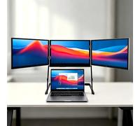 Estensore for schermo portatile FHD 1080P da 15,6", monitor portatile triplo IPS, base estensibile e staccabile, compatibile con Windows e Mac