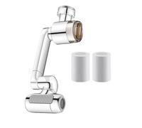 Estensore girevole per rubinetto, aeratore da cucina girevole a 4 modalità, adattatore universale per lavello con nebulizzazione facciale verso l'alto | Filtro integrato con controllo 'acqua