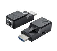 Estensore HDMI su cavo singolo Ethernet Cat5e/6, supporta audio video UHD 1080P a 60Hz, HDMI maschio a maschio RJ45 Network LAN Extender ripetitore 60 m, per HDTV, PC, PS3/4, proiettore, monitor
