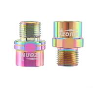 Estensore pedale per estensione asse pedivella bicicletta, riduce il contatto scarpa e migliora la leva, realizzato in acciaio cromato con anodizzazione placcatura sottovuoto (Color)