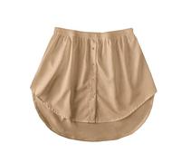 Estensore per camicia oversize per le donne falso camicia inferiore colore suolo vita alta elastico in vita abbottonatura mini gonna body extender sweep camicia estensione gonna versatile camicia orlo