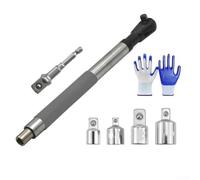 Estensore per chiave dinamometrica ad alta coppia per bussola da 1/2", strumento di estensione offset con trasmissione a catena sottile con sistema di cambio rapido in 3 secondi, adattatore in acciaio