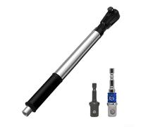 Estensore per chiave inglese, 2 in 1, prolunga automatica a cricchetto manuale da 1/2 pollici, con adattatori a cambio rapido per utensili elettrici IMPACT, grigio