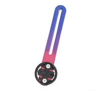 Estensore per computer da ciclismo, per fari e action camera, con bullone regolabile a 180 gradi, in plastica ad alta resistenza e lega, colore nero