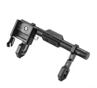 Estensore per manubrio della bicicletta, con luce e supporto per telefono, 6 modalità adattabili, per luce bicicletta, tachimetro, GPS (B)