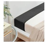 Estensore per materasso da letto, per testiera del letto, estensore per materasso regolabile, per riempire la testiera e le pareti del letto, copertura rimovibile (nero, 160 x 20 x 2)