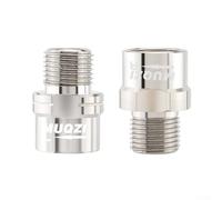Estensore per pedale della bicicletta CNC in acciaio cromato anodizzato, per bici da strada e mountain bike, riduce l'attrito della scarpa e della pedivella, aumenta la leva di 16 mm, esteso (argento)