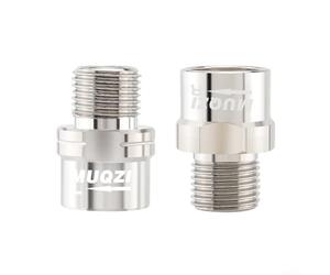 Estensore per pedale della bicicletta CNC in acciaio cromato anodizzato, per bici da strada e mountain bike, riduce l'attrito della scarpa e della pedivella, aumenta la leva di 16 mm, esteso (argento)