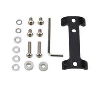 Estensore per portabottiglie per bicicletta in lega di alluminio per doppio supporto per bottiglia, 75 x 33 x 3 mm, adatto a tubi con telaio da 19-40 mm, leggero 36 g (nero)