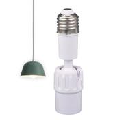 Estensore per presa luce, prolunga universale per lampadina da E27 a E27, adattatore flessibile per portalampada per soggiorno e camera da letto