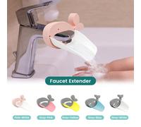 Estensore per rubinetto Babu per lavandino, facile da usare, estensore per rubinetto per bambini e bambini per il lavaggio delle mani, per lavandino da bagno e cucina Blu,grigio+rosa,2 pezzi ros bian