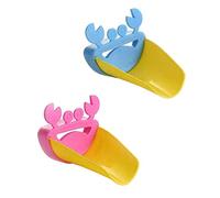 Estensore per rubinetto, confezione da 2 estensori per lavello, estensore per lavello per lavaggio a mano, aiuto per lavaggio a mano, prolunga per lavello in silicone per vasca da bagno, prolunga per