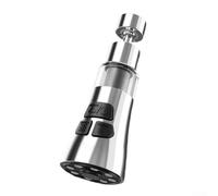 Estensore per rubinetto della cucina 3 in 1 con testina di spruzzo di rotazione a 360 gradi che offre funzioni di flusso, spray e getto per una maggiore usabilità in cucina (argento)