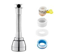 Estensore per rubinetto girevole a 360° con 3 modalità di aeratore a prova di spruzzi per lavello da cucina e bagno, valvola in ottone a risparmio idrico, facile installazione per rubinetti standard