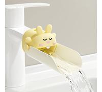 Estensore per rubinetto, in silicone, sensibile alla temperatura, per bambini, per bambini, colore: giallo