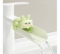 Estensore per rubinetto, in silicone, sensibile alla temperatura, per bambini, per bambini e bambini, colore: verde