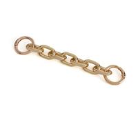 Estensore per tracolla in metallo per accessori e ciondoli, per allungare la tracolla della borsa a tracolla, No.2 Oro, grande