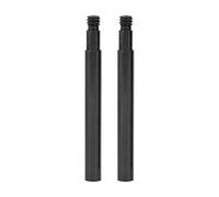 estensore per valvola bicicletta, in lega di alluminio durevole per estensione valvola presta, estensore valvola presta, per gonfiaggio pneumatici, nero, 60mm, 2 pezzi
