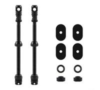 Estensore per valvola della bicicletta, 45-100 mm, in lega di alluminio, per adattatore Presta, per ruote di mountain bike da strada e mountain bike, nero, confezione da 2 (100 mm)
