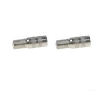 Estensore per valvola di gonfiaggio a vite a prova di perdite per pneumatici scooter elettrici M365 che offre un facile gonfiaggio dei pneumatici senza rimozione della valvola (25 mm argento)