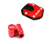 Estensore Piastra Di Supporto Del Cuscinetto Di Estensione Del Cavalletto Laterale Del Piede Del Cavalletto In Alluminio CNC Per X ADV XADV 750 2021 2022(rosso,2)