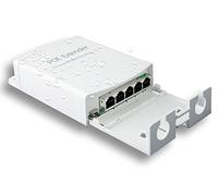 Estensore Poe, 1 in 4 Out PoE+ Ripetitore, 10/100Mbps, Estende 250m, 60W Conforme a IEEE802.3af/at per interruttore PoE / iniettore e telecamera di sicurezza POE su cavo Cat5/6