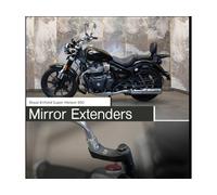 Estensore specchio 650 nero ADATTO PER ROYAL ENFIELD SUPER METEOR"