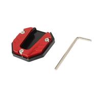 Estensore universale per cavalletto laterale per scooter e moto, piastra di supporto antiscivolo con base ingrandita (rosso)
