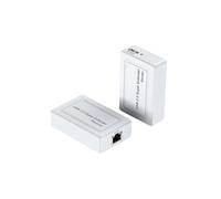 Estensore USB 2.0 da 100 M su Cavo Cat6, Adattatore Ripetitore Hub Ethernet USB A RJ45 A 2 Porte per Fotocamera, Mouse, Tastiera, Stampante