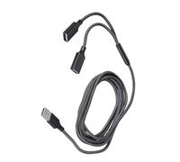 Estensore USB a 2 porte maschio a doppia estensione femmina per unità lampeggianti tastiera per computer portatile desktop e console di gioco estensione di alimentazione USB