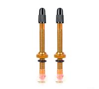Estensore Valvola Bici 60mm per Cerchi Profondi | Lega alluminio anodizzato, , uso stradale e off-road, durata prolungata(Gold - 60MM)
