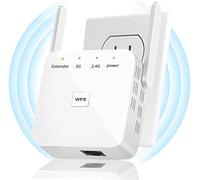 Estensore WiFi, amplificatore WiFi più veloce 2024, estensori WiFi per la casa, ripetitore WiFi Internet che copre fino a 10.000 metri quadrati e oltre 50 dispositivi, colore bianco