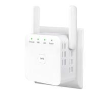 Estensore WiFi con Porta Ethernet, Configurazione Semplice e Design Compatto Portatile, Ripetitore WiFi da Incasso per la Casa, Booster Internet per Migliorare la Copertura Wireless (Bianco)