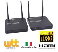 ESTENSORE WIRELESS AUDIO/VIDEO HD SENDER 2.4GHZ CON RIPETITORE DI TELECOMANDO
