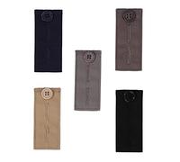 Estensori Elastici in Vita,5 Pezzi Estensori Elastici Estensori per Cintura con Bottoni per Donna Uomo Pantaloni Pantaloncini Gonna